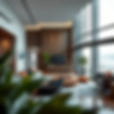 Modern interior design within Marina Suites highlighting luxury