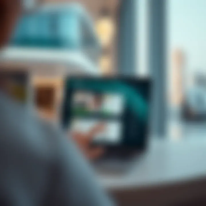 An online portal interface showcasing Mawaqif services