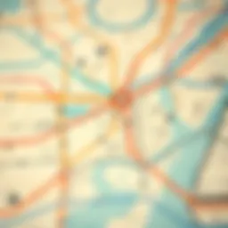 Detailed view of the 2023 metro map showcasing transit routes