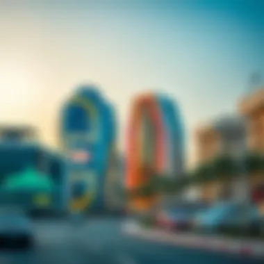 A futuristic development project in Muwaileh symbolizing growth and innovation