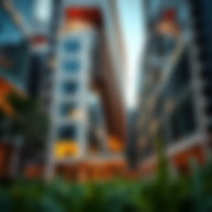 Architectural design of the Nasir Building showcasing modern aesthetics