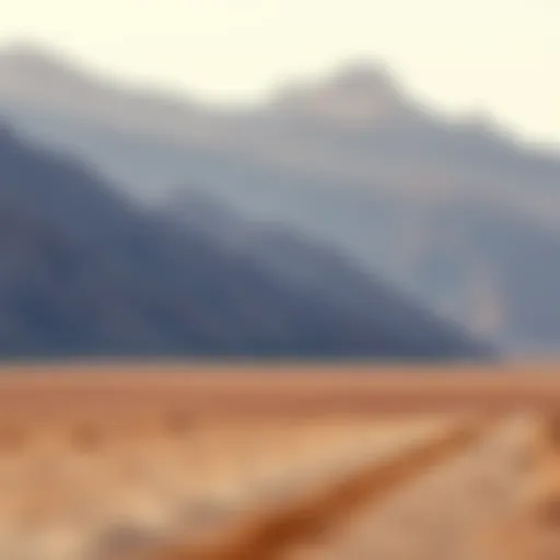 Majestic mountain range in Ras Al Khaimah