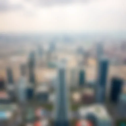 Abu Dhabi's Thriving Business Landscape Aerial view of Abu Dhabi skyline showcasing business hubs