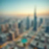 An aerial view of Dubai's skyline showcasing vibrant real estate developments