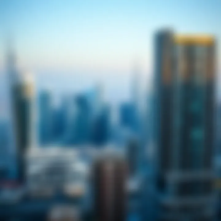 A panoramic view of Dubai's skyline showcasing modern architecture