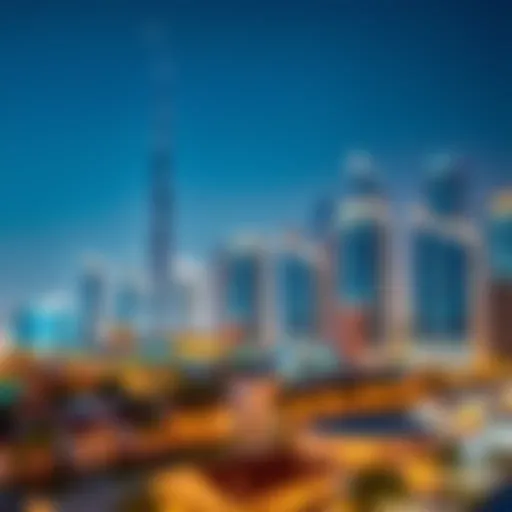 Luxury skyline of Dubai showcasing prominent real estate developments