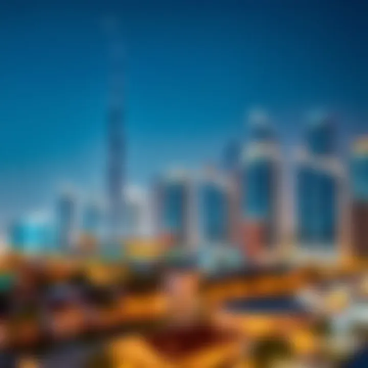 Luxury skyline of Dubai showcasing prominent real estate developments