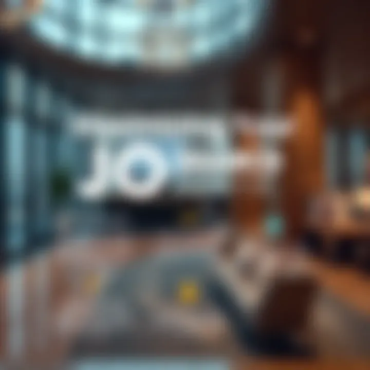 Infographic highlighting tips for job searching