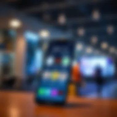 A smartphone displaying various job search apps