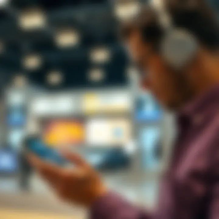 User engaging with a job application interface