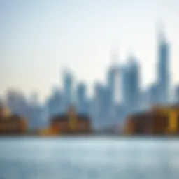 A stunning skyline view of Dubai showcasing iconic buildings