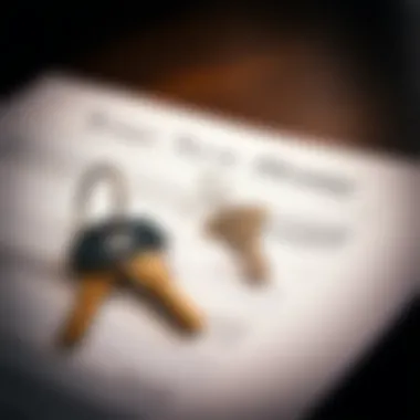 Keys to Your New Home A close-up of house keys on a well-structured document