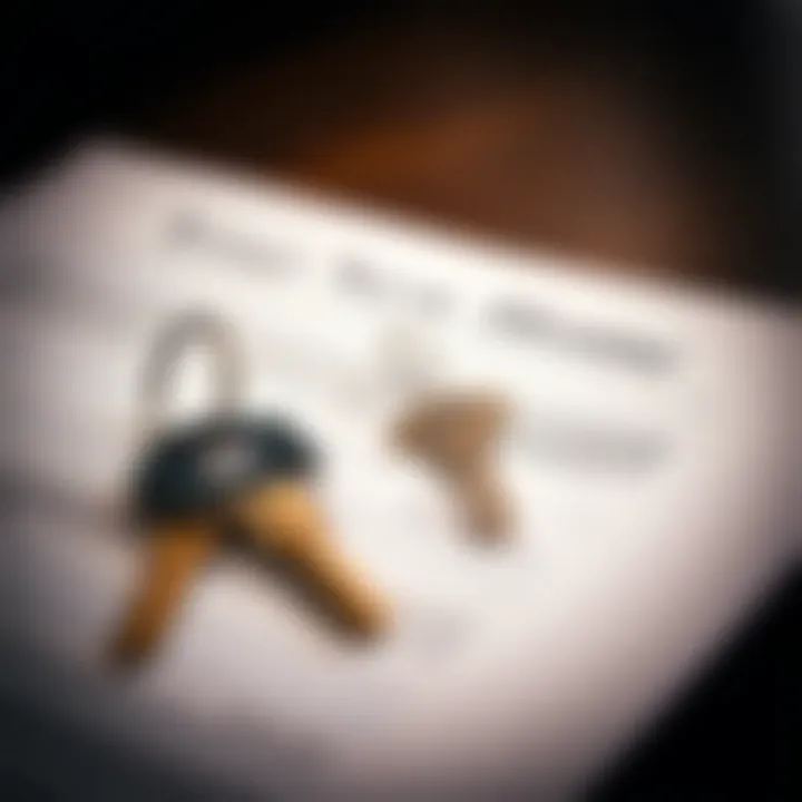 Keys to Your New Home A close-up of house keys on a well-structured document