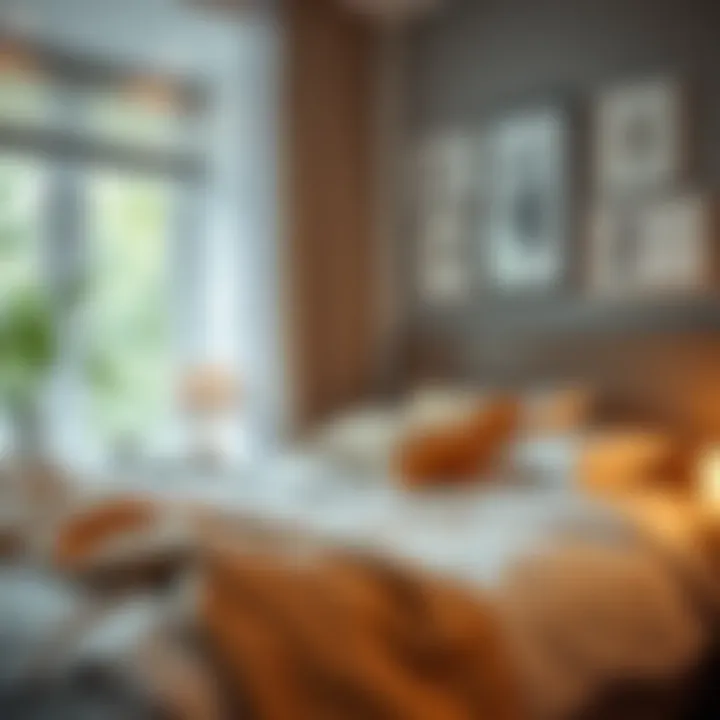 Cozy guest bedroom setup with fresh linens