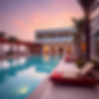 Scenic pool area at Radisson Blu Yas