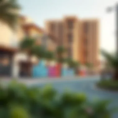 Real estate developments surrounding the Global Village area