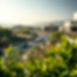 Scenic view of Reem Hills community showcasing lush greenery and modern architecture