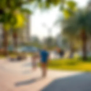 Community Park in Jebel Ali Vibrant community park near Jebel Ali Free Zone with families enjoying outdoors