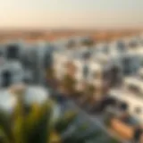 Panoramic view of Jebel Ali residential neighborhood showcasing modern architecture