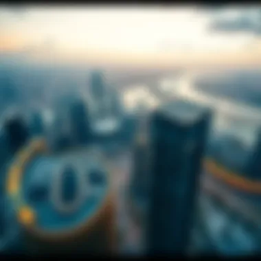 Breathtaking skyline view from Rixos Residence, exemplifying its strategic location