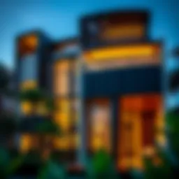 Stunning exterior view of Rixos Residence showcasing its modern architectural design