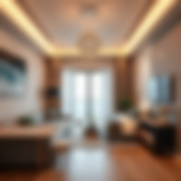 Stylish room interior in Al Barsha showcasing modern design