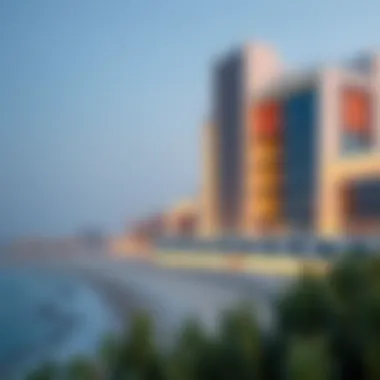 Architectural marvels of Saadiyat Island with stunning beachfront