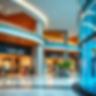 Contemporary Retail Spaces in Deira Modern shopping mall in Deira with various retail options
