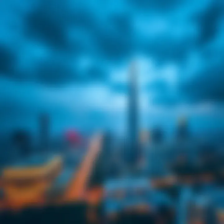 Aerial view of urban planning showcasing integration of sky towers