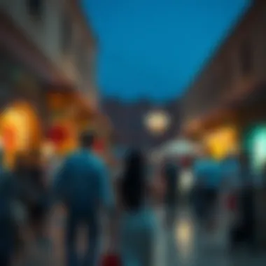 Visitors enjoying cultural performances at the souk