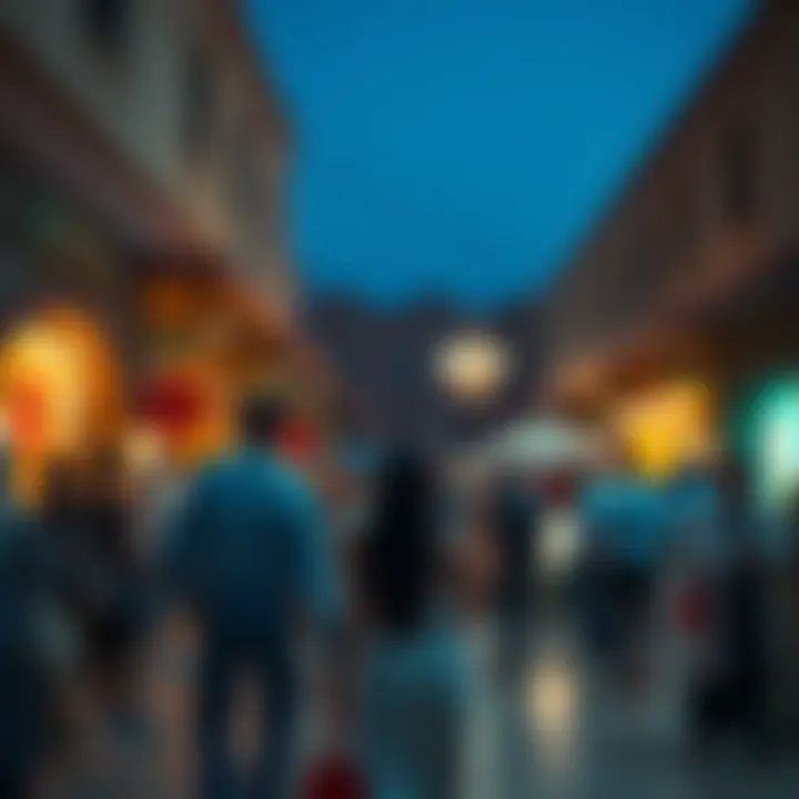 Visitors enjoying cultural performances at the souk