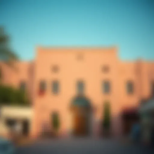 Architectural Heritage of Souk Al Marfa Facade of Souk Al Marfa showcasing traditional architecture