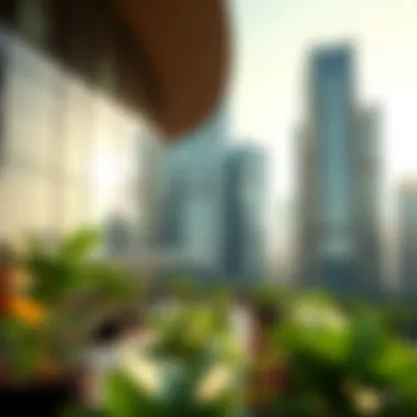 Green features of the Sunshine Building emphasizing its eco-friendly design