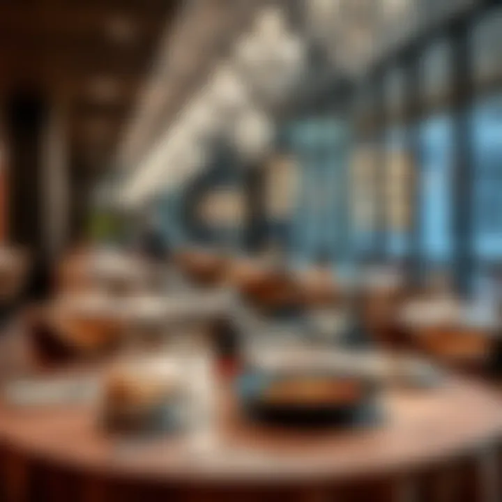 Exquisite dining setup at one of the hotel restaurants featuring gourmet cuisine