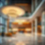 Luxurious lobby of Swissotel Downtown Dubai showcasing modern design