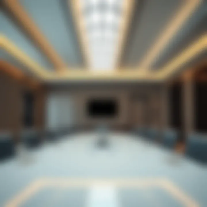State-of-the-art meeting room equipped with business amenities