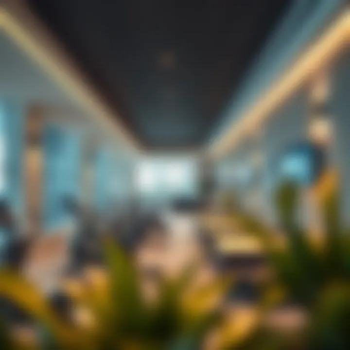 Amenities available at Tameem House including gym and conference rooms