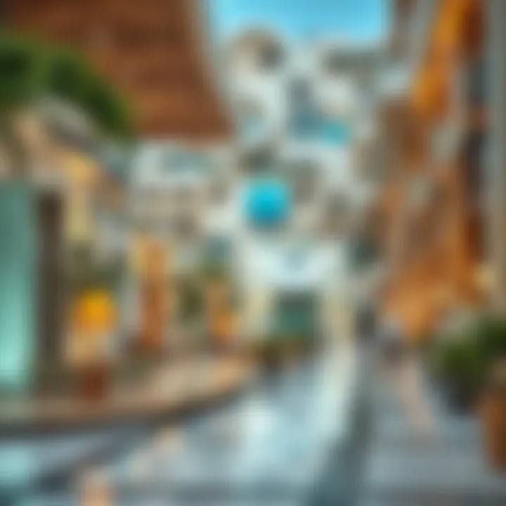 Map Detailing Amenities in Tilal Al Ghaf