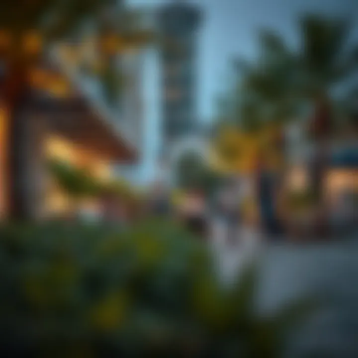 Lifestyle scene in Tilal City with families enjoying outdoor spaces