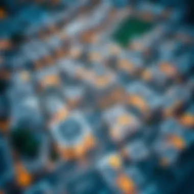 Aerial view of Frij Al Murar showcasing residential areas