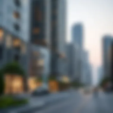 Illustration depicting urban planning with number places framework