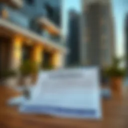 Legal documentation related to vacating notice