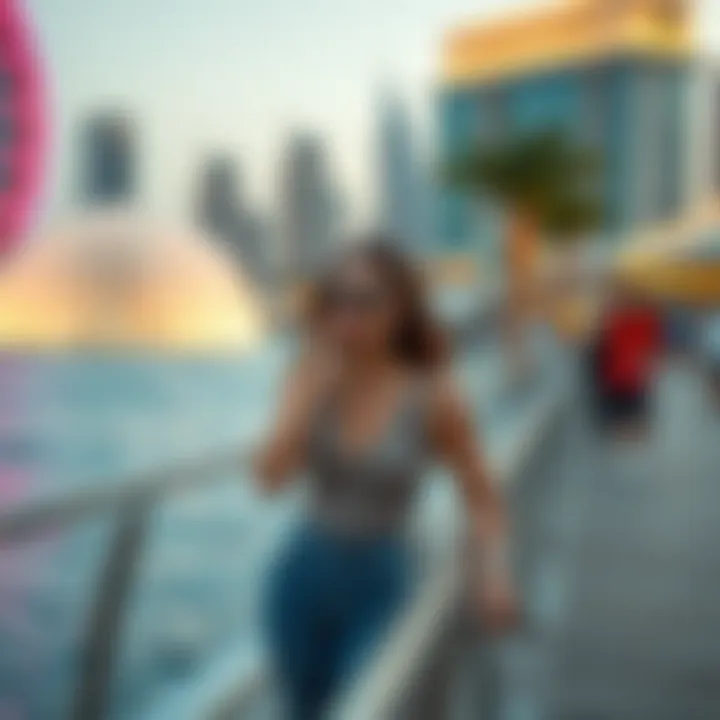 Visitors enjoying the vibrant atmosphere around the Boardwalk