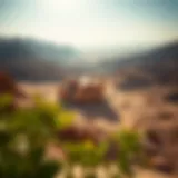 Breathtaking view of Wadi Habb's unique landscape