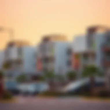 Modern housing complex for workers in Dubai