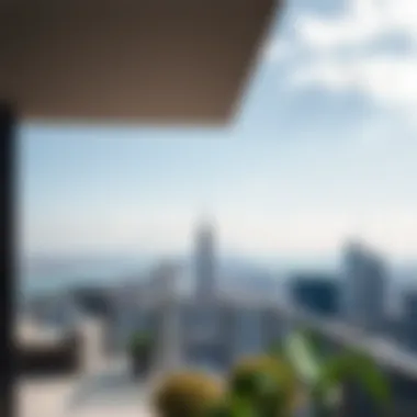 Breathtaking views from World Trade Center apartments balcony