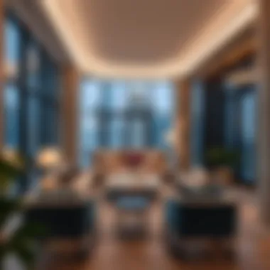 Luxurious living space within the World Trade Center complex