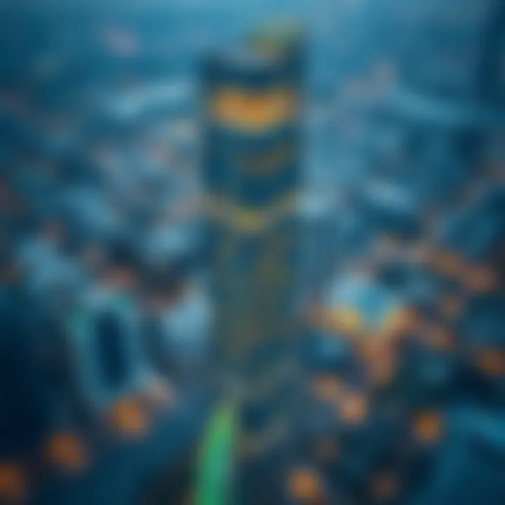 Aerial view showcasing the location of Yes Business Tower